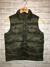 NWT OLD NAVY BOYS MEDIUM 8 PUFFER VEST ARMY CAMO CAMOUFLAGE FROST FREE POCKETS