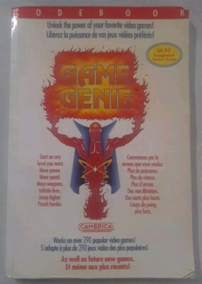 Game Genie Nintendo NES Camerica Codebook 1991 Gaming Book Code Masters