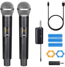 Wireless Microphone, UHF Handheld Microphone Metal Wireless Handheld - Open Box