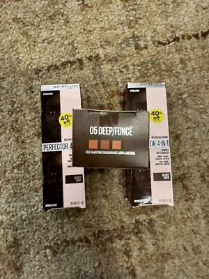 3 PK Maybelline Instant Age Rewind 4-In-1 Whipped Matte Makeup 05 Deep