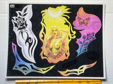 Vintage Art Tattoo Flash Sheet 64 Rose Butterfly