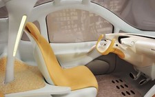Cars nissan concept Desk Mat Stitched