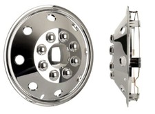 Radkappe 2x Blende Radzierkappe Felgendeckel 16" chrom für Caravan Womo Truck