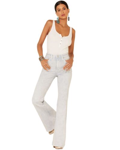 Lee Women's Acid Wash High Rise Flare Jeans - 3527782 33W x 32L