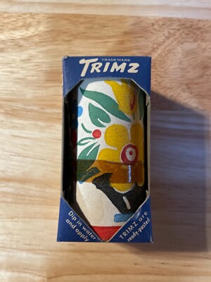 TRIMZ Ready-Pasted Washable Wall Paper Border Kitchen Floral 1930s Original Pkg
