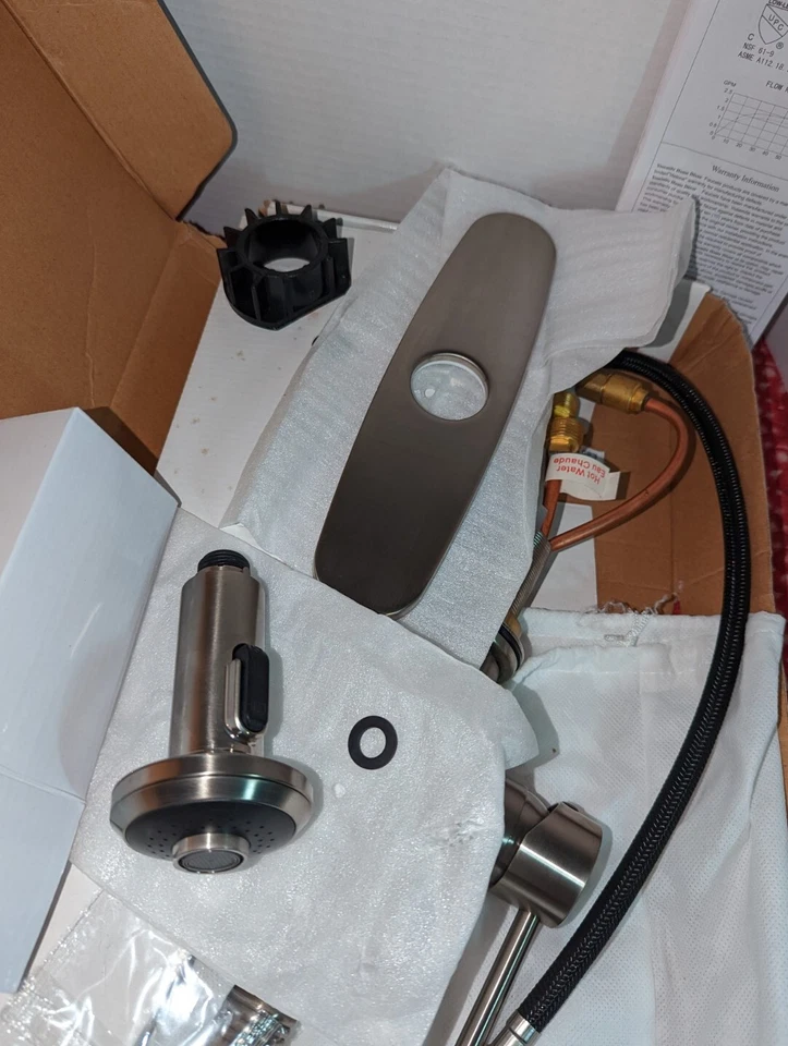 Grifo de fregadero de cocina comercial rociador de resorte de una sola manija Yosemite Foto 2 de 4