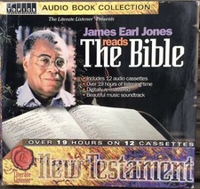 James Earl Jones Reads the Bible New Testament Audio Cassette Set of 12, 2002