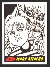 2012 Mars Attacks Heritage Artist Autograph Sketch Trading Card 1/1