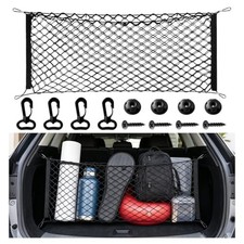BFXM Cargo Net, 43.3"x15.7" Dual-Layer Nylon Cargo Net for SUV 43.3x15.7 Inch