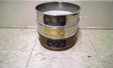 3 Vintage Brass Laboratory US Standard Sieves WS Tyler Co & Fisher Scientific Co