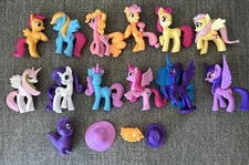 My Little Pony Friendship is Magic Blind Bag Mini Figures Lot of 13+accessories