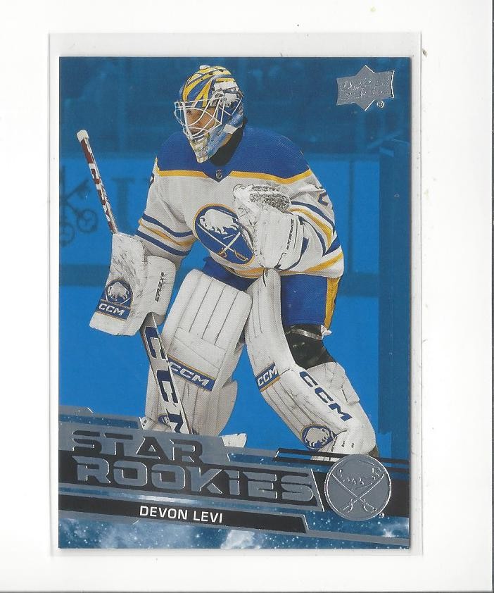 2023-24 Upper Deck Star Rookies Blue #14 Devon Levi RC Rookie Sabres