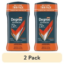  2 pack Degree Long Lasting Antiperspirant Deodorant Stick Twin Pack, 2.7 oz