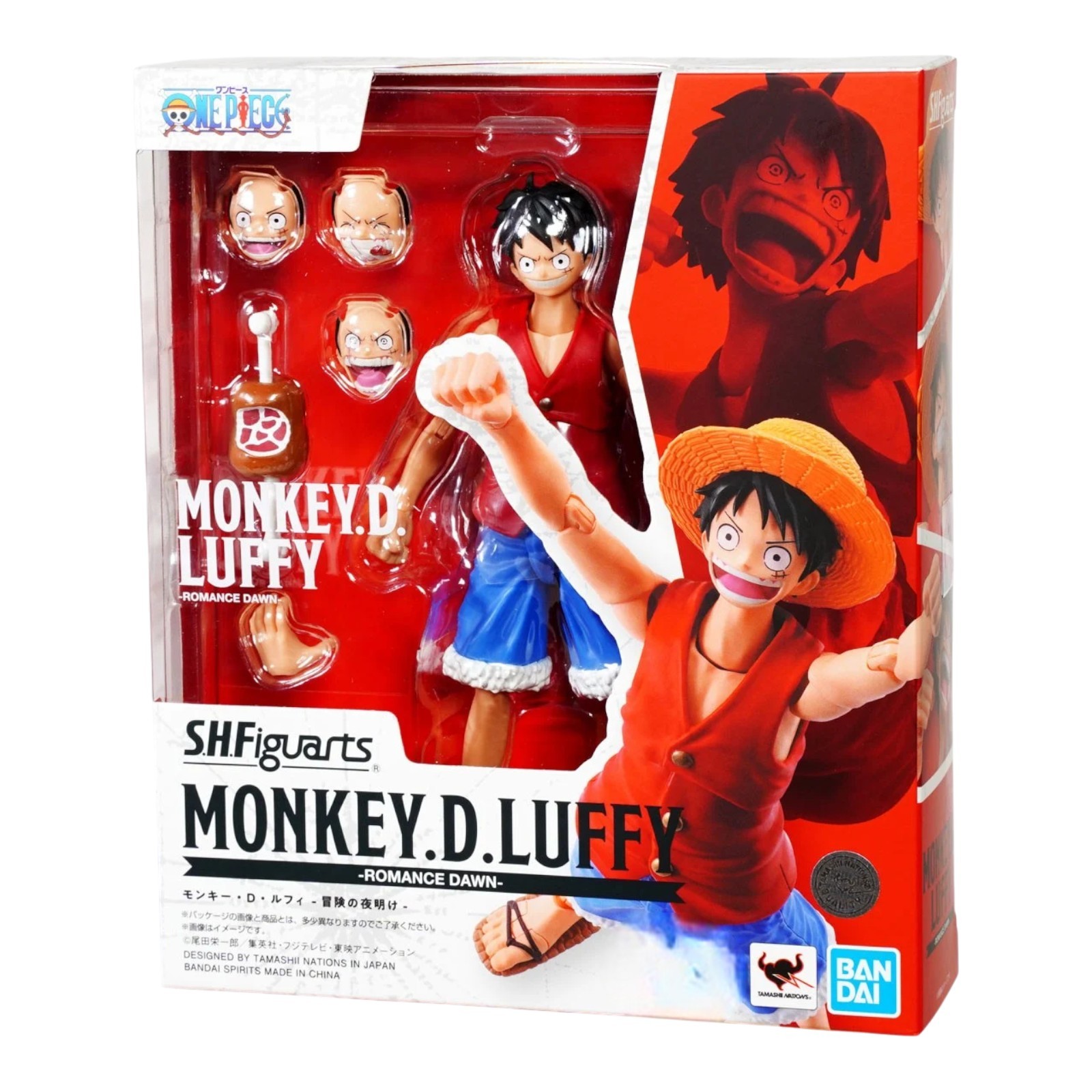 In-Stock Bandai S.H.Figuarts SHF Monkey D Luffy -ROMANCE DAWN- (One Piece)