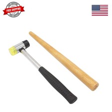 Jewelers Rubber Hammer Mallet with Wood Ring Mandrel Sizer Sizing Adjuster Ri...