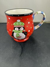 Whimsy Penguin Mug By Temp-tations By Tara Winter 16 Oz