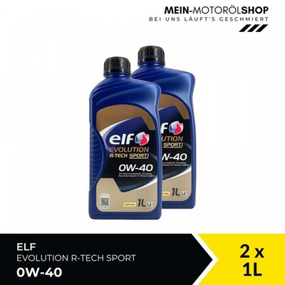 Elf Evolution R-Tech Sport 0W-40 Renault RN17 RSA Motoröl 2x1 Liter = 2 Liter