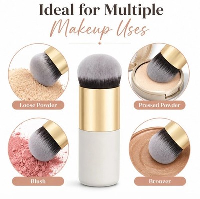 Pro Kabuki Makeup Brush Flat Foundation Blush Contour Powder Face Brush