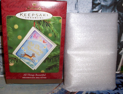 ALL THINGS BEAUTIFUL-2000-A 12 PAGE BOOK ORNAMENT-HALLMARK ORNAMENT- NOS