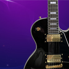 Custom LP Black Beauty Electric Guitar Gold Parts HH Pickups Fast Shipping U.S
