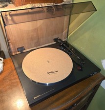 Denon Fully Automatic Turntable System DP-300F TURNTABLE LAB MAT NEEDS NEEDLE 