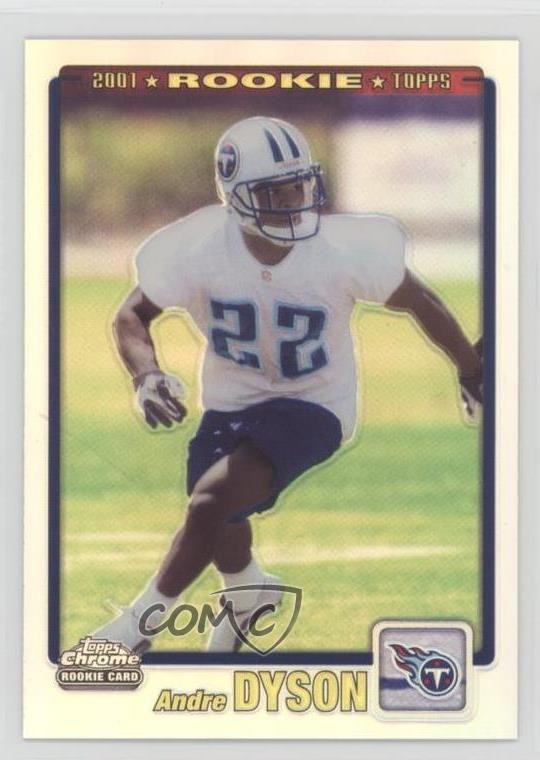 Andre Dyson Topps Chrome #308 Rookie Refractor