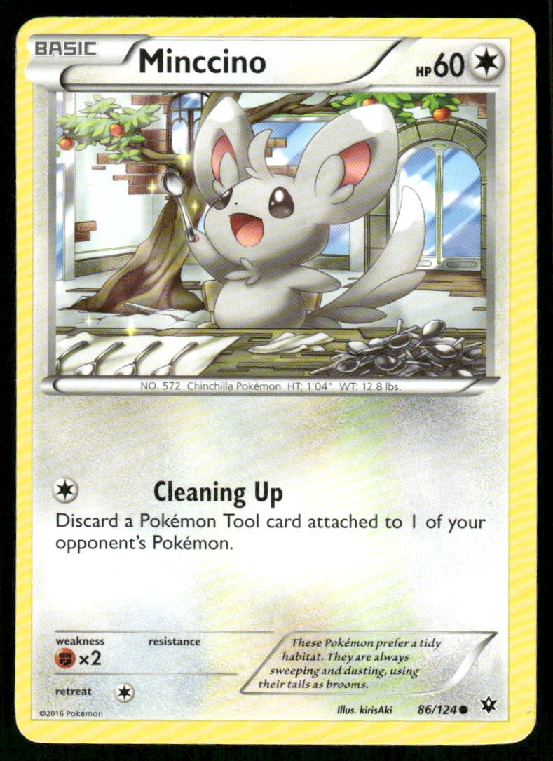 Minccino 86/124 Common Fates Collide Pokemon Heavily Played