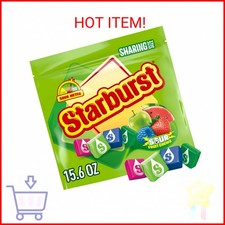 STARBURST Sour Chewy Candy Individually Wrapped Fruit Chew, Sharing Size, 15.6 O
