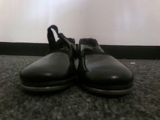 Dance Pre-Owned Tap Shoes Capezio 10M Youth Tyette Black Man-Made Elastic