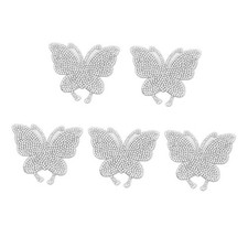5 Pcs Bling Crystal Car Stickers Rhinestone Decals Bling Decorative Butterfly