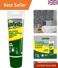 Solvite Overlap Adhesive Tube - Extra Strong Wallpaper Border Glue for Repairs
