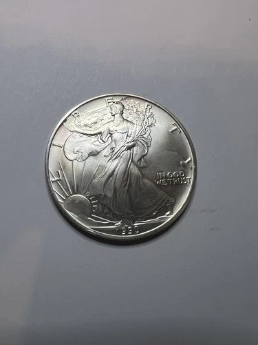 1990 American Silver Eagle 1oz Fine Silver One Dollar Coin