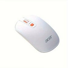 Acer Computer Mouse Wireless, 2.4G Slim USB Wireless with USB Receiver White