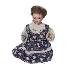 Antique Rare UNIS France Paris Elbow Jointed French Mignonette Bisque Doll 5"