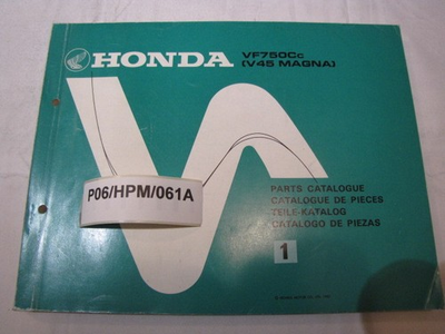 #ad HONDA VF750C VF750 C V45 MAGNA PARTS LIST CATALOG nr1 $56.46