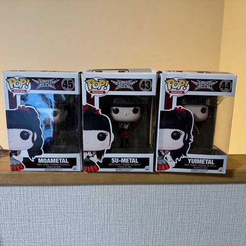 Funko Pop Rocks Babymetal Vinyl Figures Su-Metal Yuimetal Moametal 3pc Set 3.75