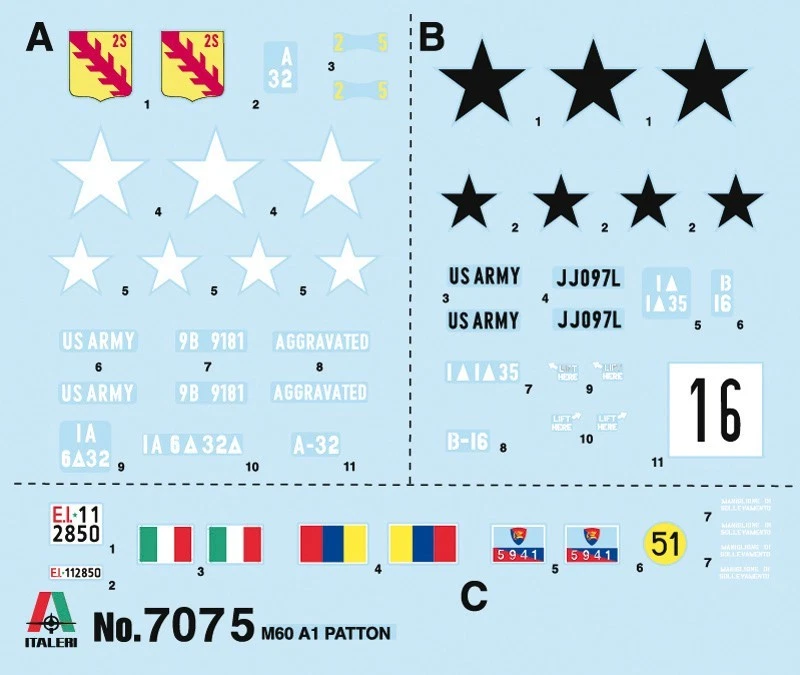 ✅ ITALERI 7075 - Scala 1 : 72 M60A1 Carri armati Stati Uniti Periodo Moderno - Immagine 4 di 4