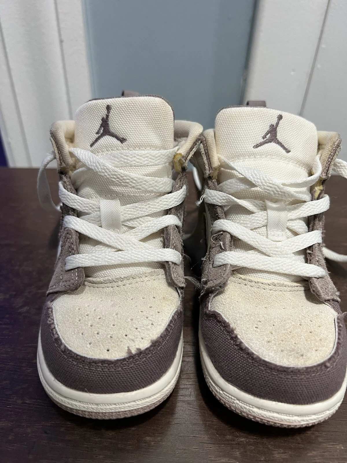 Bambino 8C Nike Air Jordan 1 Mid SE Craft TD Inside Out Taupe Haize DZ4467 102
