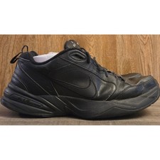 Nike Air Monarch IV Leather Training Shoes Mens Size 13 Black