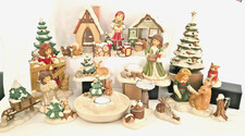 NEW 2026 Goebel Christmas Tree in Village Angel Winter Forest Guardian Angel Lights