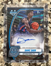 2024-25 Bowman U Chrome Dame Sarr Prospect Auto Black Wave Refractor #17
