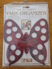The Butterfly Yarn Organizer Fashion Tone Tortoise Shell Vintage Ramco Arts