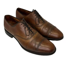 Allen Edmonds Park Avenue Shoes Mens 11B 5645 Brown Leather Oxford Cap Toe USA