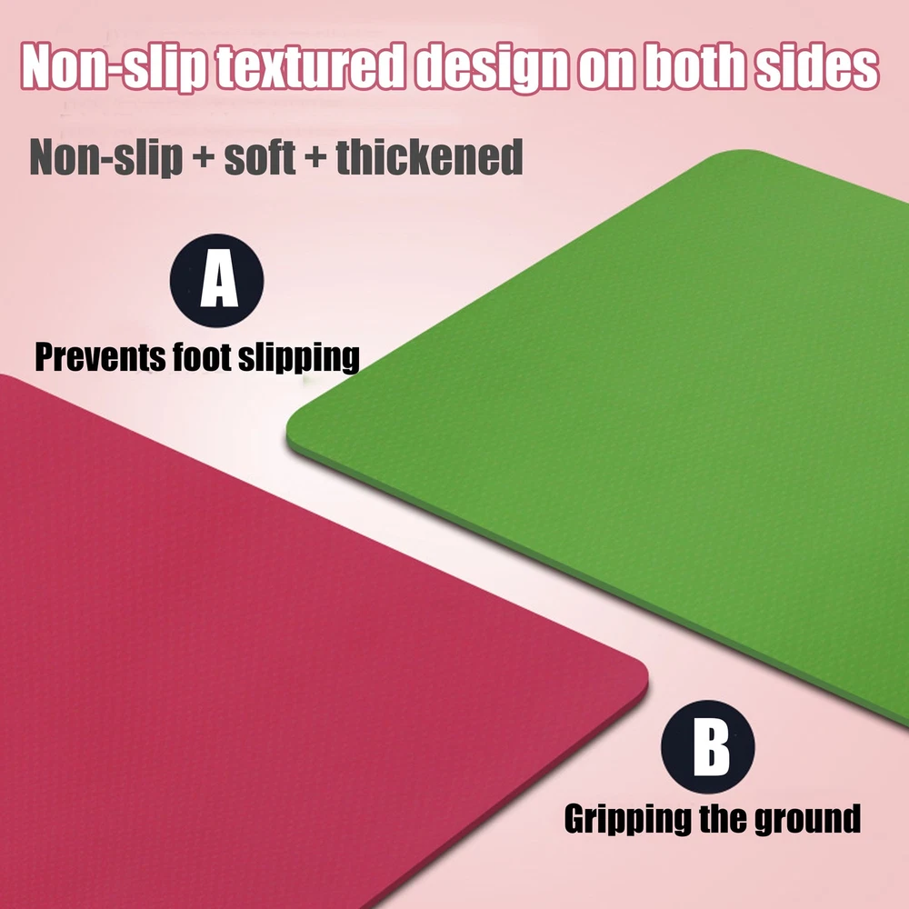 Extra Thick 24x72 Inch Eco-Friendly TPE Non-Slip Yoga Mat for Exercise Extra Thick 24x72 Inch Eco-Friendly TPE Non-Slip Yoga Mat for Exercise