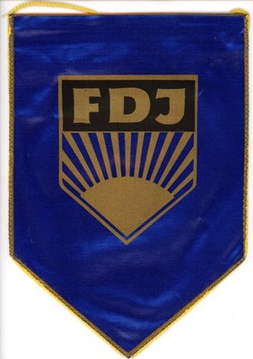 DDR - FDJ-WIMPEL ''DER BESTEN FDJ-GRUPPE''