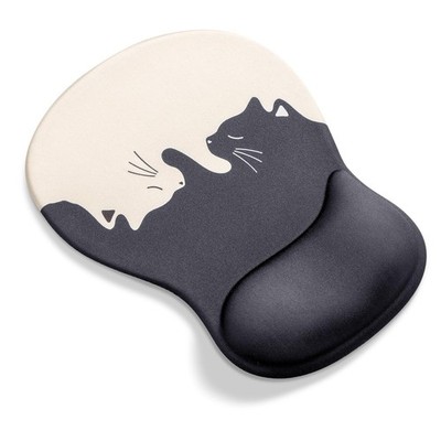 Mauspad mit Handauflage Mousepad mit Katze Motiv Maus Pad mit Gelkissen Mausp...