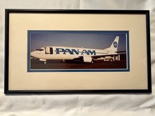 Vintage Pan Am “Clipper Racer” Framed Aircraft Photograph Pan American Airways