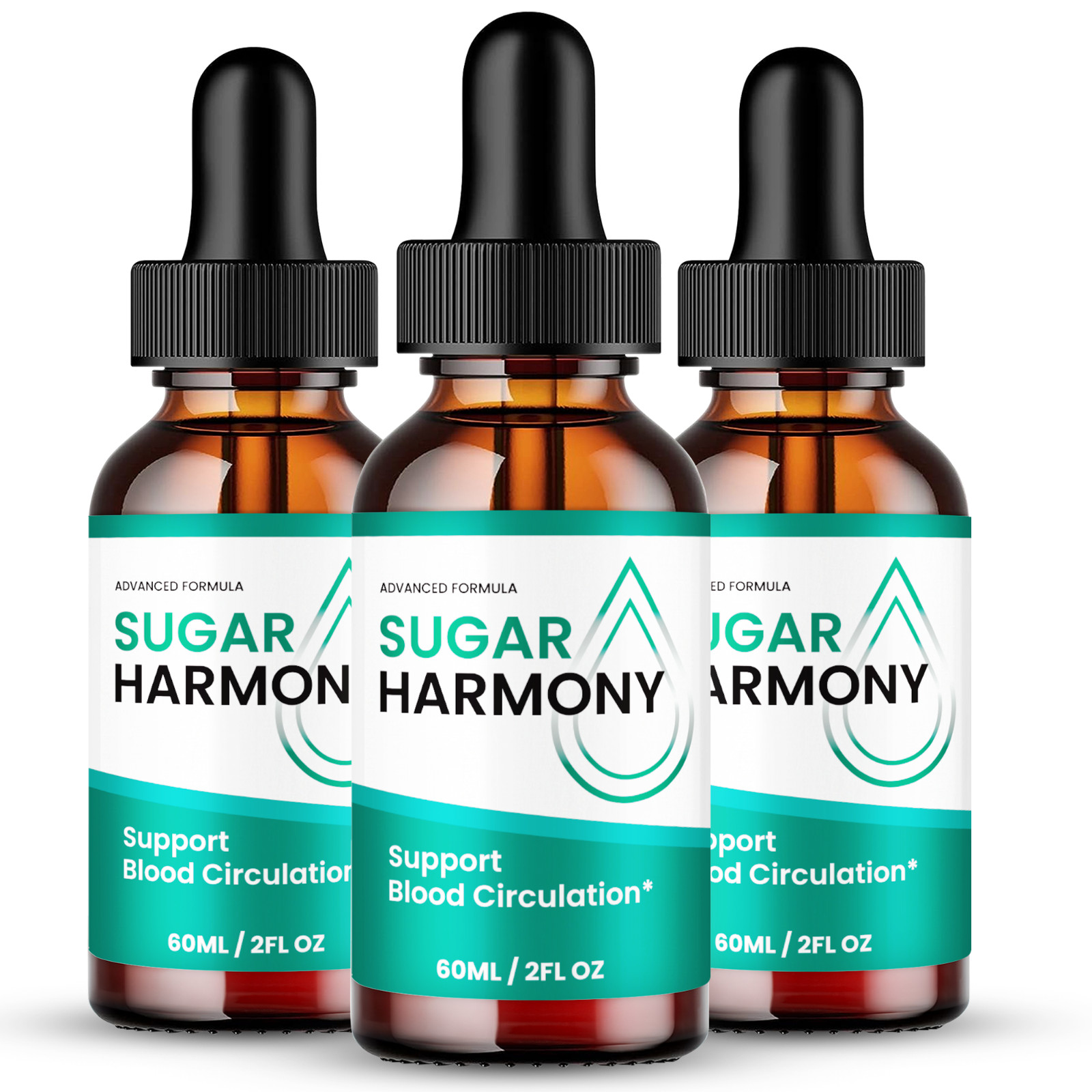 (3 Pack) Sugar Harmony Drops, Advanced Blood Health Support 