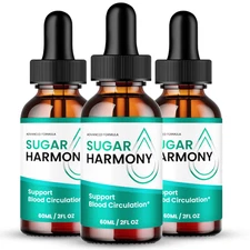 (3 Pack) Sugar Harmony Drops, Advanced Blood Health Support Formula Droppers