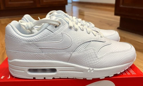 Nike Air Max 1 Premium Triple White HV1211 100 Men's Size 9